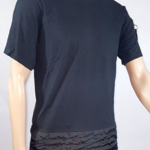 Southpole Nylon Trim Long Scallope Tee T-Shirt